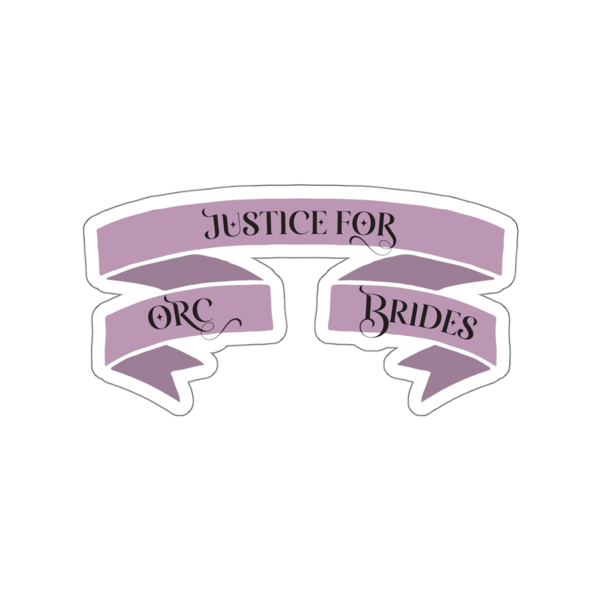 Justice for Orc Brides Banner Sticker